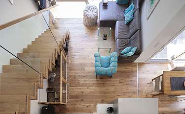 Modern 118 Moderner Wohnbereich von oben