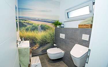 Modern 168 Modernes Badezimmer mit Dünenwand