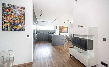 Modern 189 Moderne offene Küche