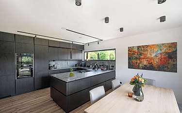 Modern 189 Moderne schwarze Küche