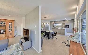 Modern 202 Moderner offener Wohnbereich